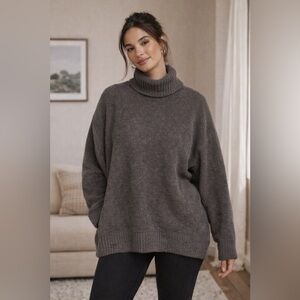 UGG Women's Charcoal Gray Turtleneck Sweater